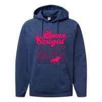 Space Cowgirl Bachelorette Party Rodeo Girl Wo Performance Fleece Hoodie