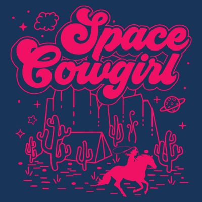 Space Cowgirl Bachelorette Party Rodeo Girl Wo T-Shirt