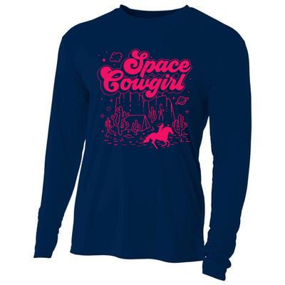 Space Cowgirl Bachelorette Party Rodeo Girl Wo Cooling Performance Long Sleeve Crew