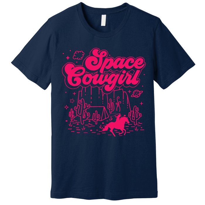 Space Cowgirl Bachelorette Party Rodeo Girl Wo Premium T-Shirt