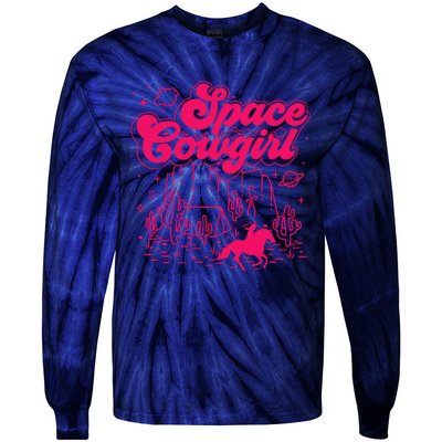 Space Cowgirl Bachelorette Party Rodeo Girl Wo Tie-Dye Long Sleeve Shirt