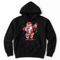 Santa Claus Black Christmas Afro African American Xmas Hoodie