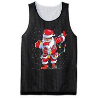 Santa Claus Black Christmas Afro African American Xmas Mesh Reversible Basketball Jersey Tank