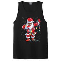 Santa Claus Black Christmas Afro African American Xmas PosiCharge Competitor Tank