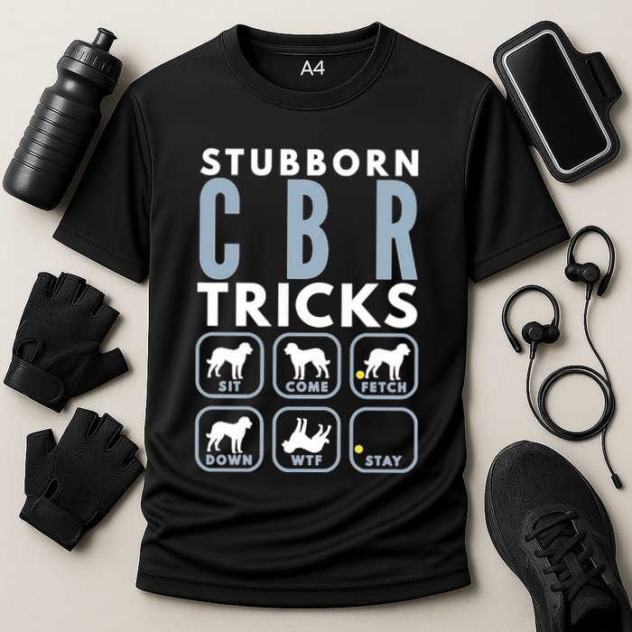 Stubborn Chesapeake Bay Retriever Tricks Dog Training Long Sleeve Cooling Performance Crew T-Shirt