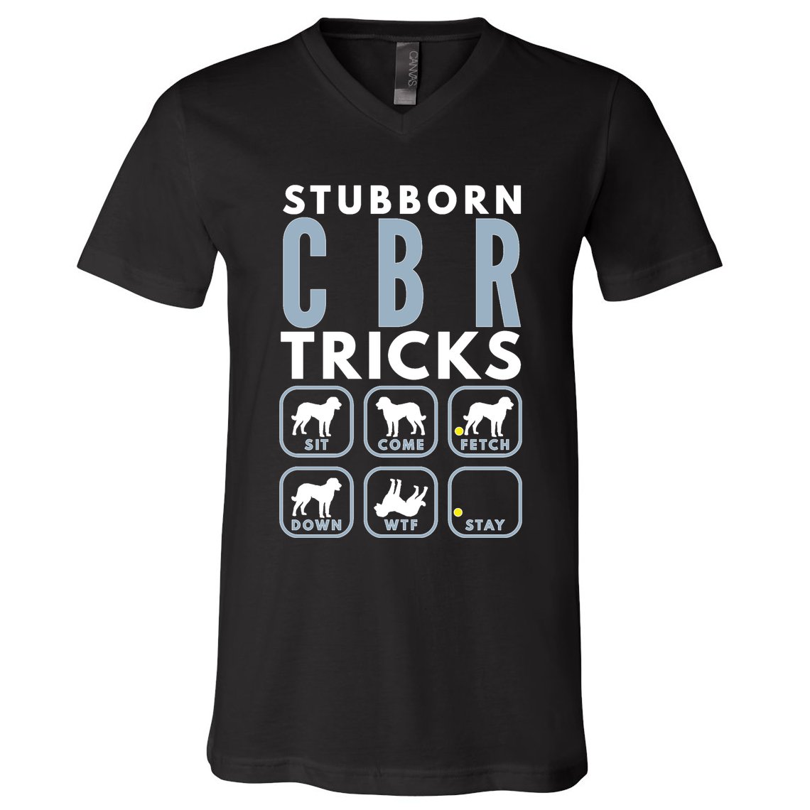 Stubborn Chesapeake Bay Retriever Tricks Dog Training Long Sleeve V-Neck T-Shirt