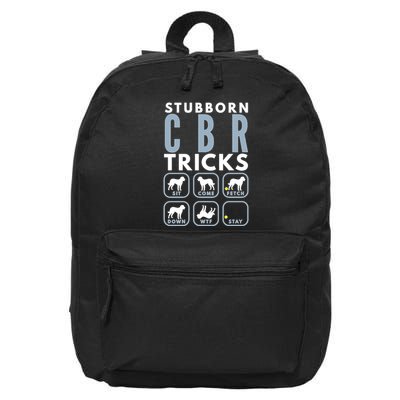 Stubborn Chesapeake Bay Retriever Tricks Dog Training Long Sleeve 16 in Basic Backpack