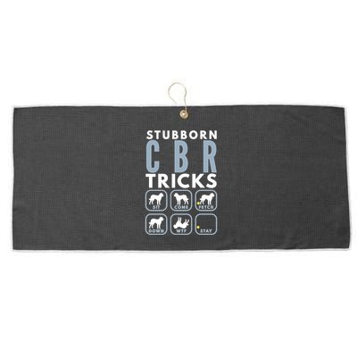 Stubborn Chesapeake Bay Retriever Tricks Dog Training Long Sleeve Large Microfiber Waffle Golf Towel