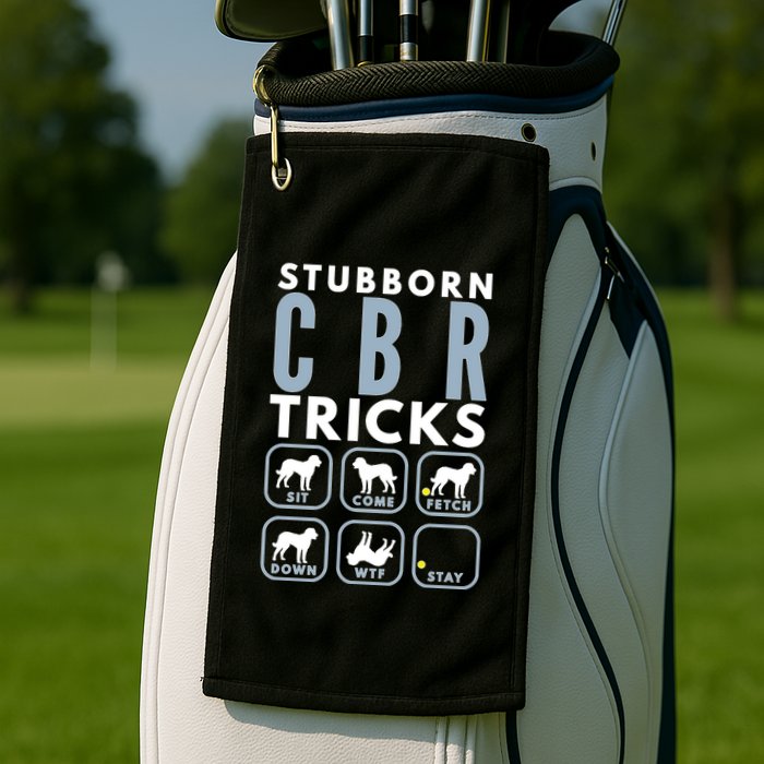 Stubborn Chesapeake Bay Retriever Tricks Dog Training Long Sleeve Golf Towel