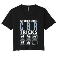 Stubborn Chesapeake Bay Retriever Tricks Dog Training Long Sleeve Crop Top