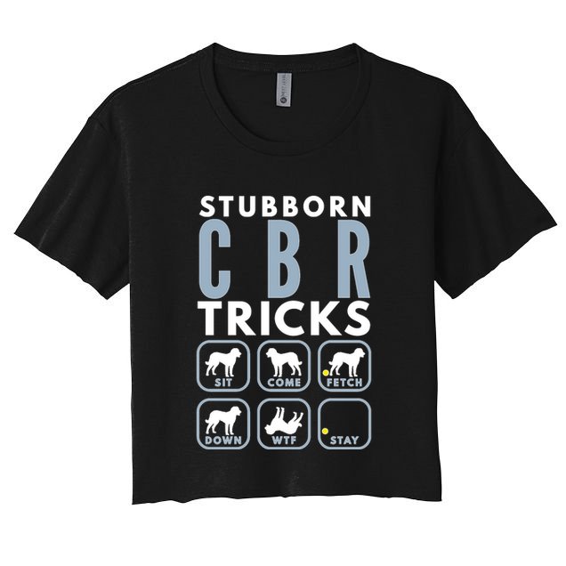 Stubborn Chesapeake Bay Retriever Tricks Dog Training Long Sleeve Crop Top