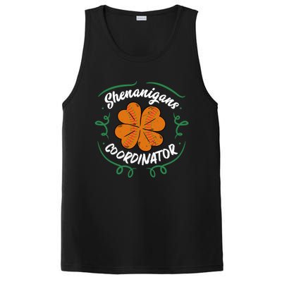 Shenanigans Coordinator Basketball Shamrock St Patricks Day Gift PosiCharge Competitor Tank