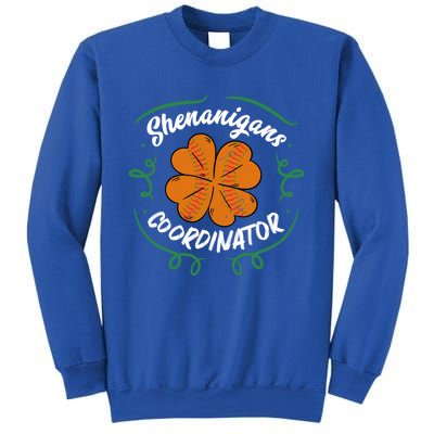 Shenanigans Coordinator Basketball Shamrock St Patricks Day Gift Sweatshirt