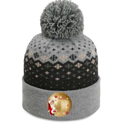 SantaS Christmas Bucket List Ornat Meaningful Gift The Baniff Cuffed Pom Beanie