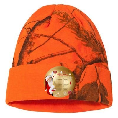 SantaS Christmas Bucket List Ornat Meaningful Gift Kati Licensed 12" Camo Beanie