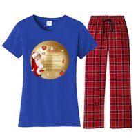 SantaS Christmas Bucket List Ornat Meaningful Gift Women's Flannel Pajama Set