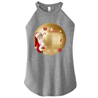 SantaS Christmas Bucket List Ornat Meaningful Gift Women's Perfect Tri Rocker Tank