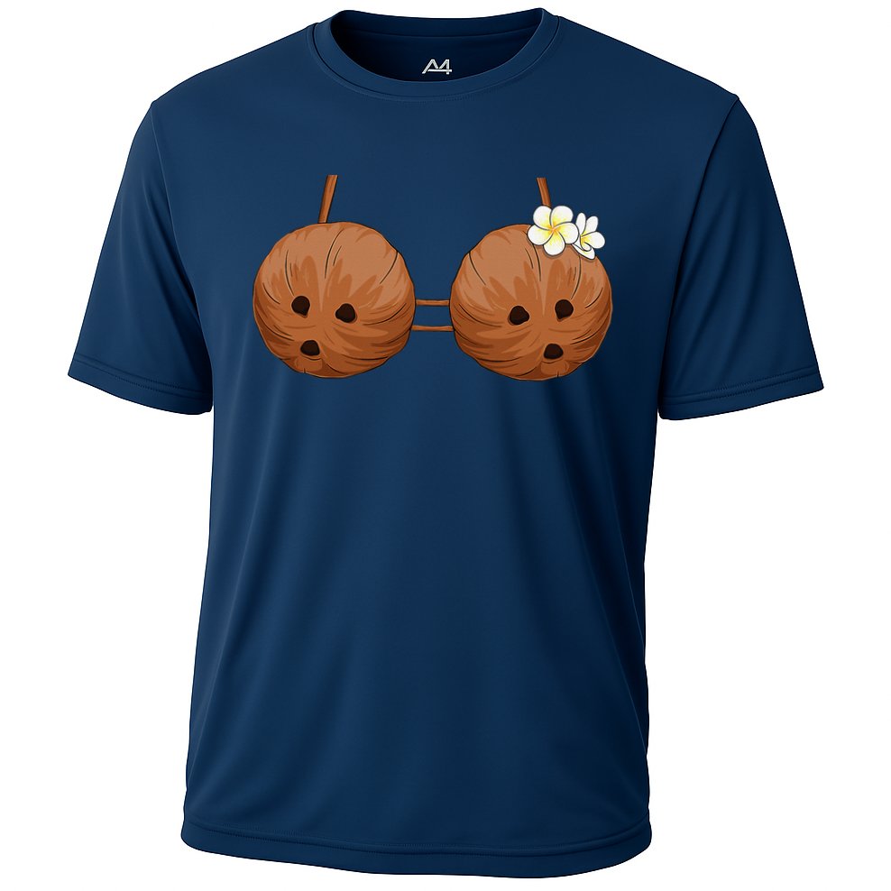 Summer Coconut Bra Halloween Hawaii Performance Shirt