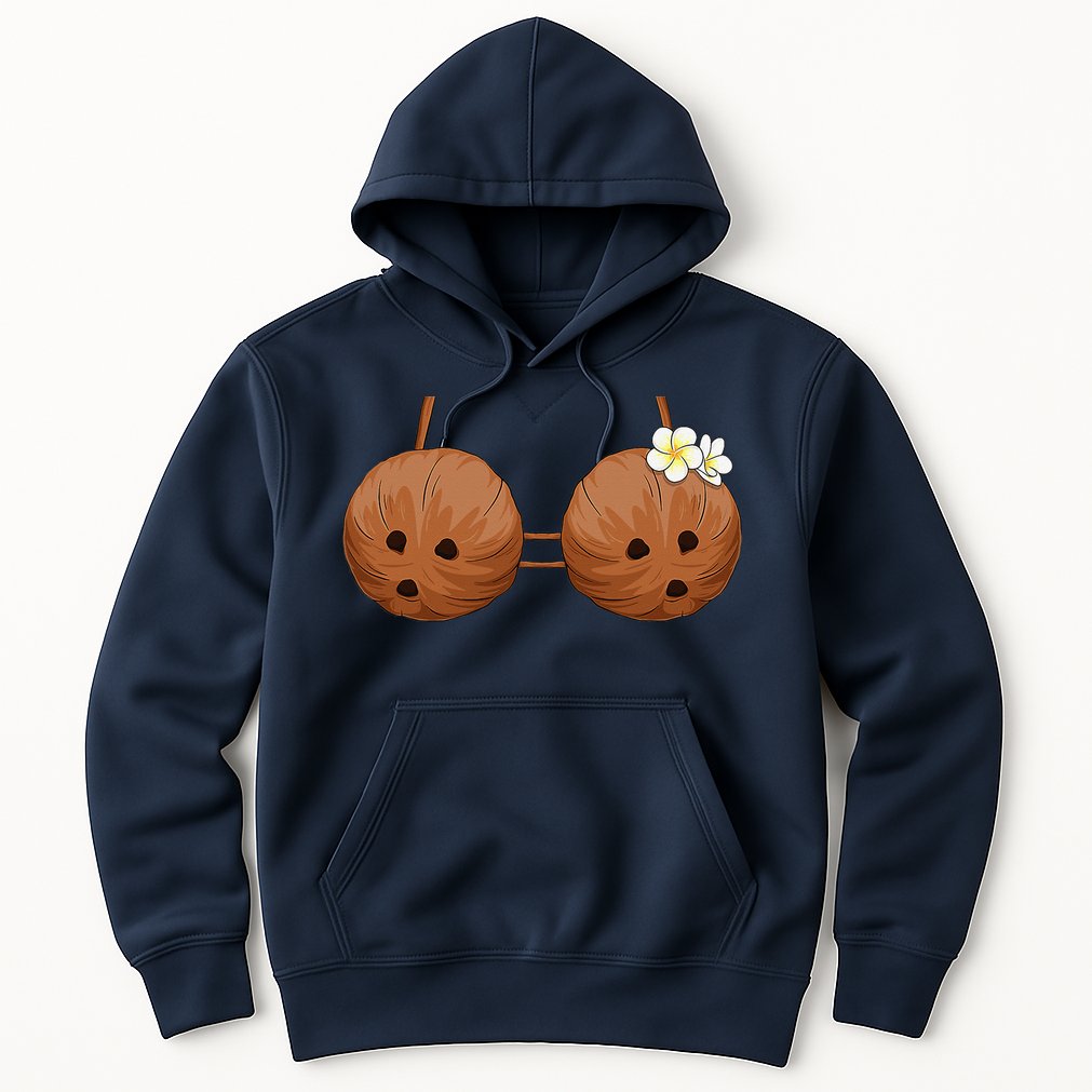 Summer Coconut Bra Halloween Hawaii Hoodie