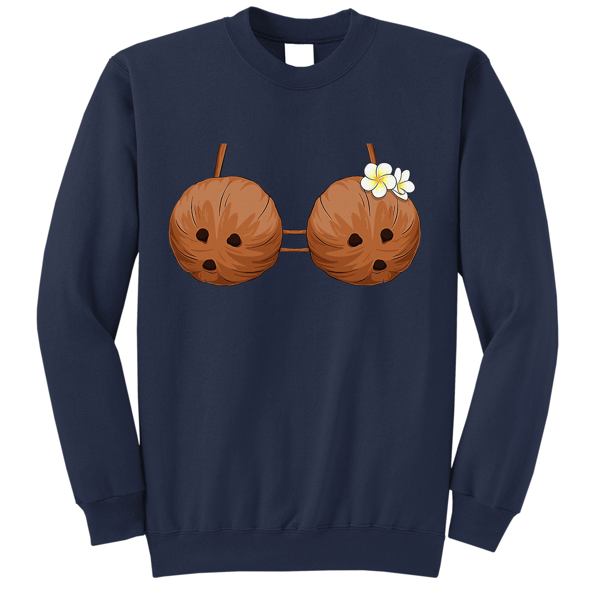 Summer Coconut Bra Halloween Hawaii Sweatshirt