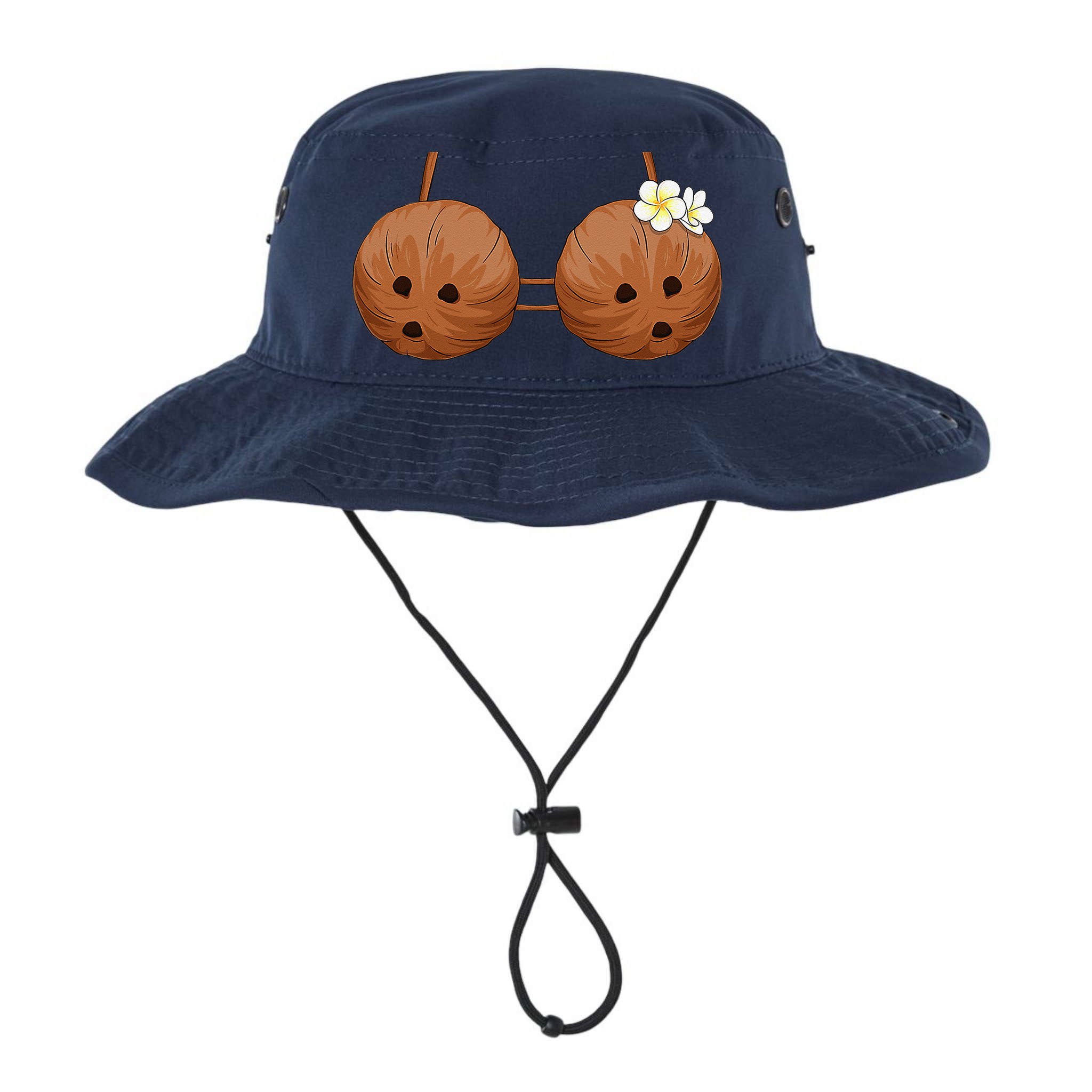 Summer Coconut Bra Halloween Hawaii Bucket Hat