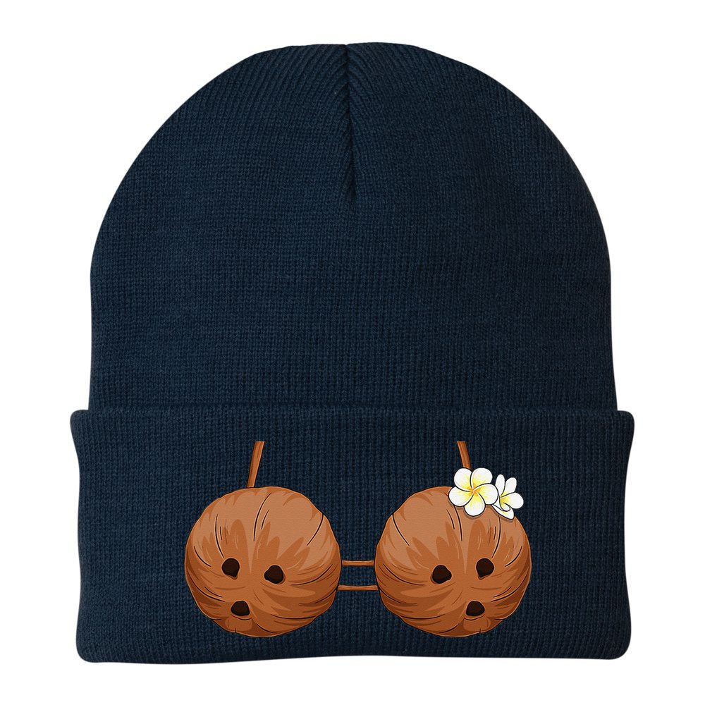 Summer Coconut Bra Halloween Hawaii Beanie