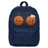 Summer Coconut Bra Halloween Hawaii 16 in Basic Backpack