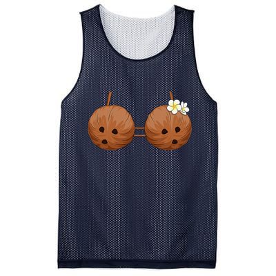 Summer Coconut Bra Halloween Hawaii Mesh Reversible Basketball Jersey Tank