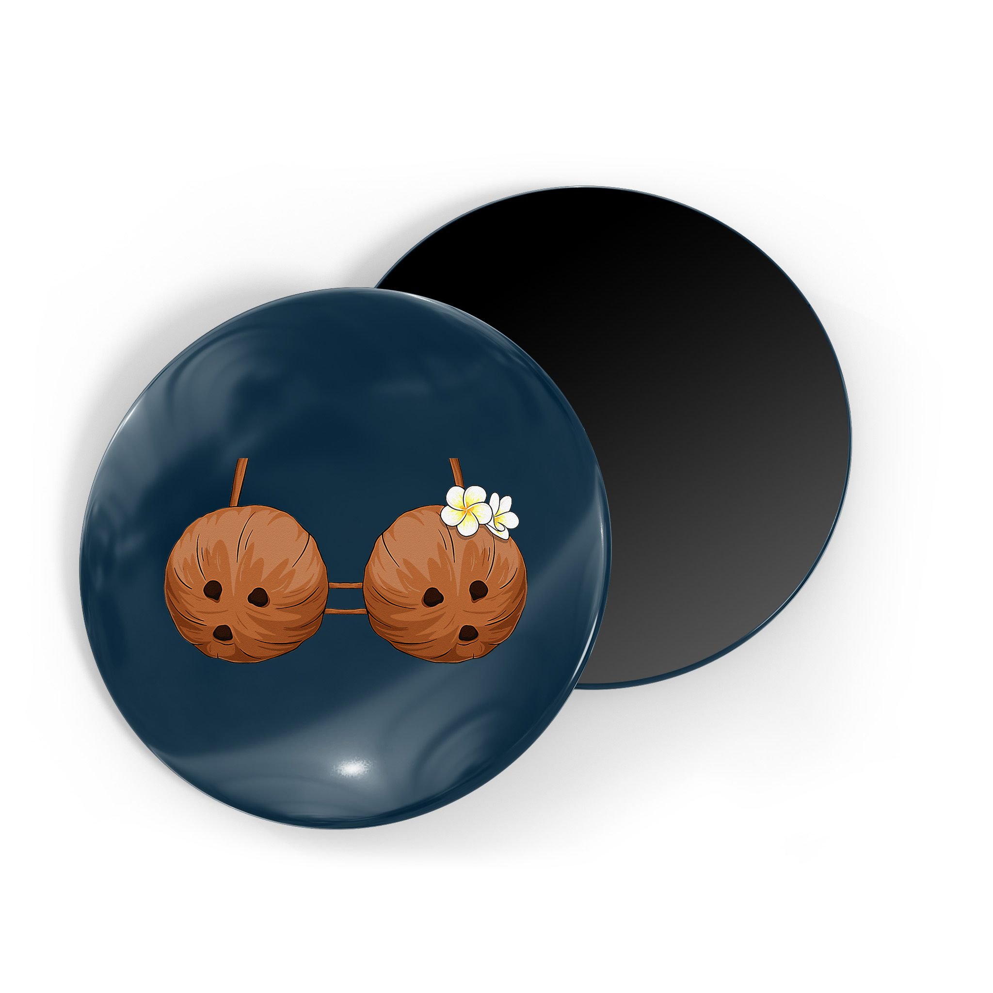 Summer Coconut Bra Halloween Hawaii Magnet