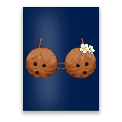 Summer Coconut Bra Halloween Hawaii Poster
