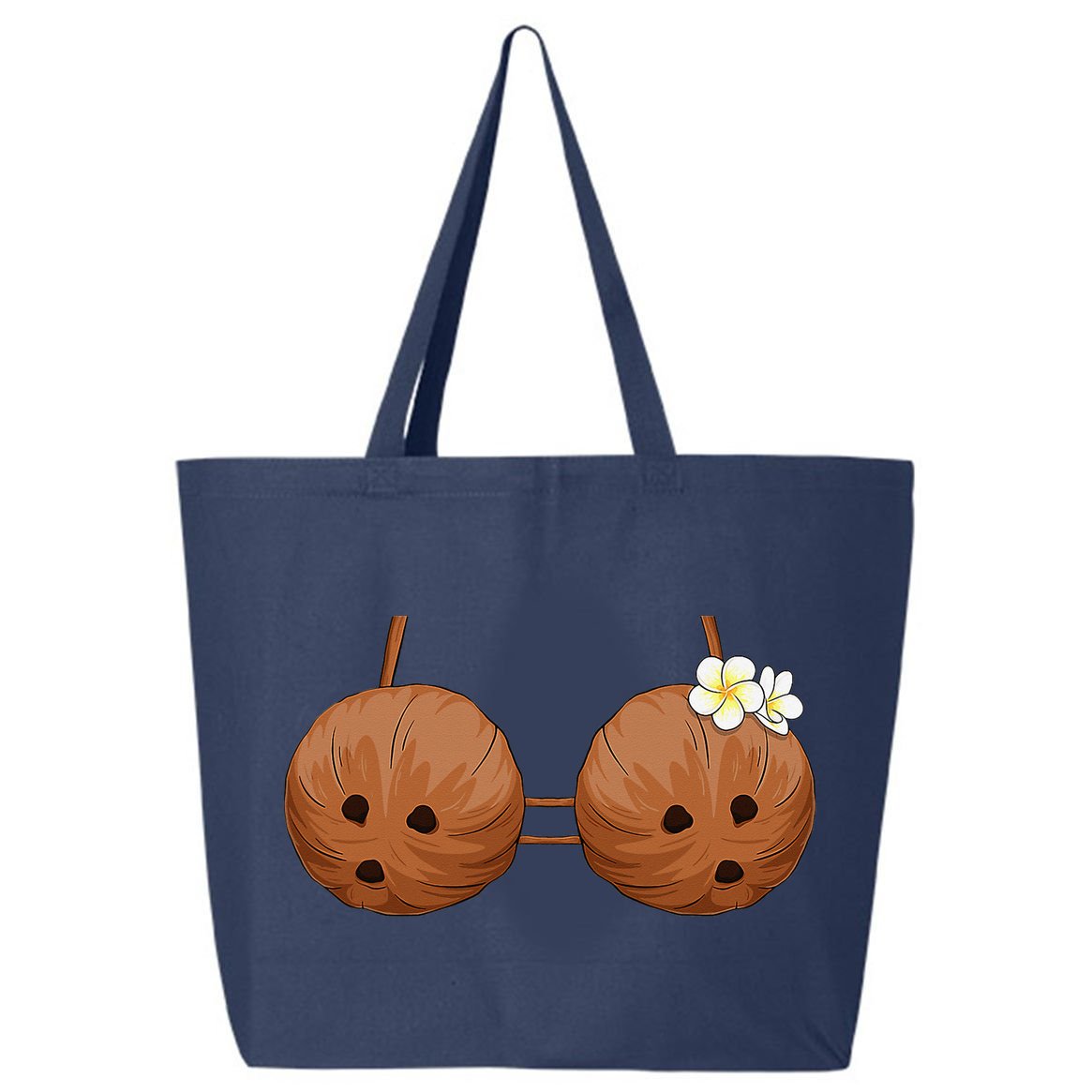 Summer Coconut Bra Halloween Hawaii 25L Jumbo Tote