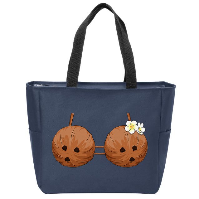 Summer Coconut Bra Halloween Hawaii Zip Tote Bag