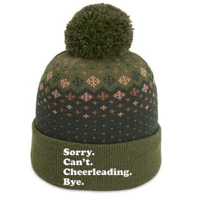 Sorry Can't Bye Funny Cheerleading The Baniff Cuffed Pom Beanie