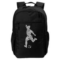 Soccer Player Ball Shadow Word Mashup Backpack