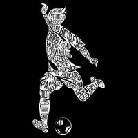 Soccer Player Ball Shadow Word Mashup Backpack