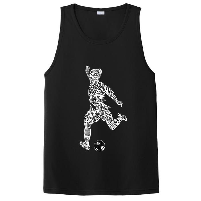 Soccer Player Ball Shadow Word Mashup PosiCharge Competitor Tank