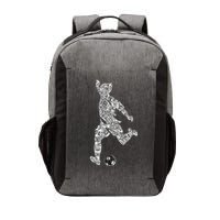 Soccer Player Ball Shadow Word Mashup Vector Backpack