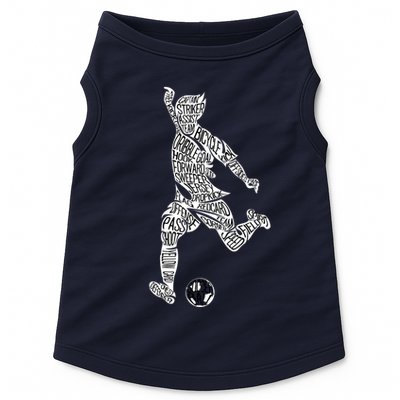 Soccer Player Ball Shadow Word Mashup Doggie Tank