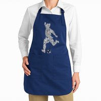 Soccer Player Ball Shadow Word Mashup Apron