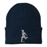 Soccer Player Ball Shadow Word Mashup Beanie