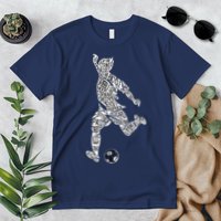 Soccer Player Ball Shadow Word Mashup Premium T-Shirt