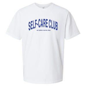 Self Care Club Eat Hydrate Exercise Sleep Sueded Cloud Jersey T-Shirt