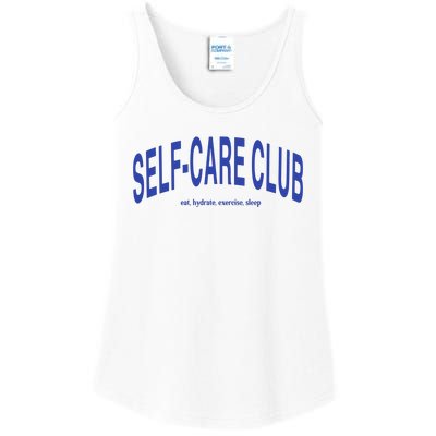 Self Care Club Eat Hydrate Exercise Sleep Ladies Essential Tank