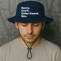 Sorry Cant Color Guard Bye Funny Color Guard Bucket Hat
