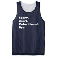 Sorry Cant Color Guard Bye Funny Color Guard Mesh Reversible Basketball Jersey Tank