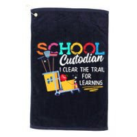 School Custodian Clear Trail Learning Janitor Appreciation Platinum Collection Golf Towel