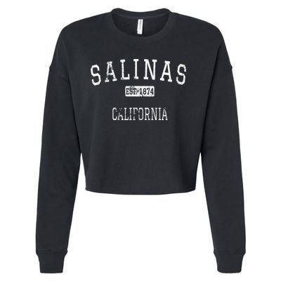 Salinas California Ca Vintage Cropped Pullover Crew