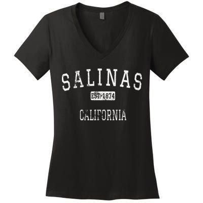 Salinas California Ca Vintage Women's V-Neck T-Shirt