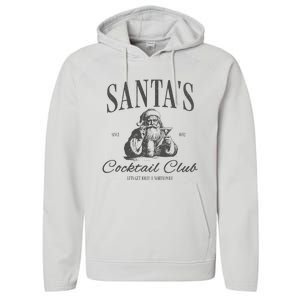 SantaS Cocktail Club Christmas Performance Fleece Hoodie