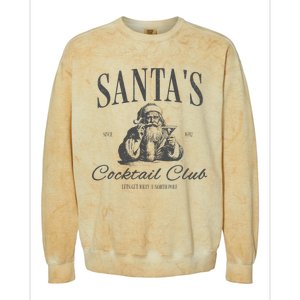 SantaS Cocktail Club Christmas Colorblast Crewneck Sweatshirt